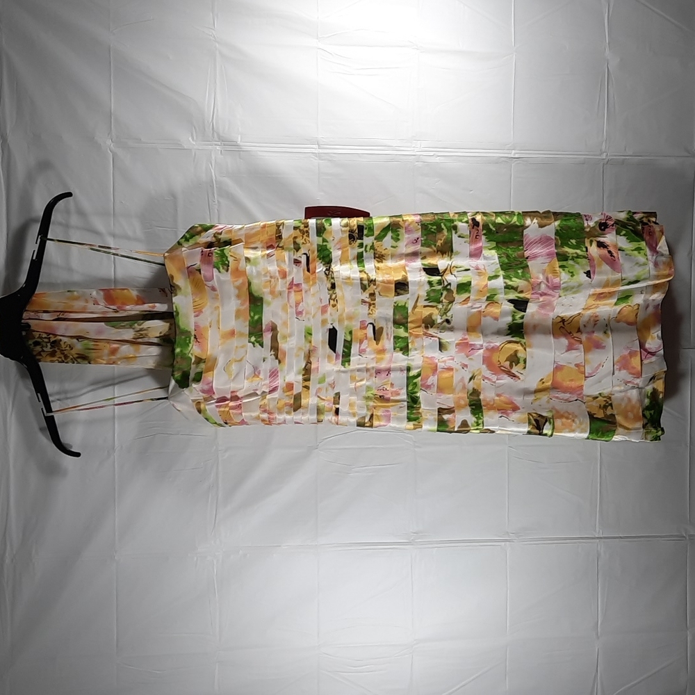 NWT JS COLLECTION  YELLOW/FLORAL 2 PC DRESS SET SZ 10